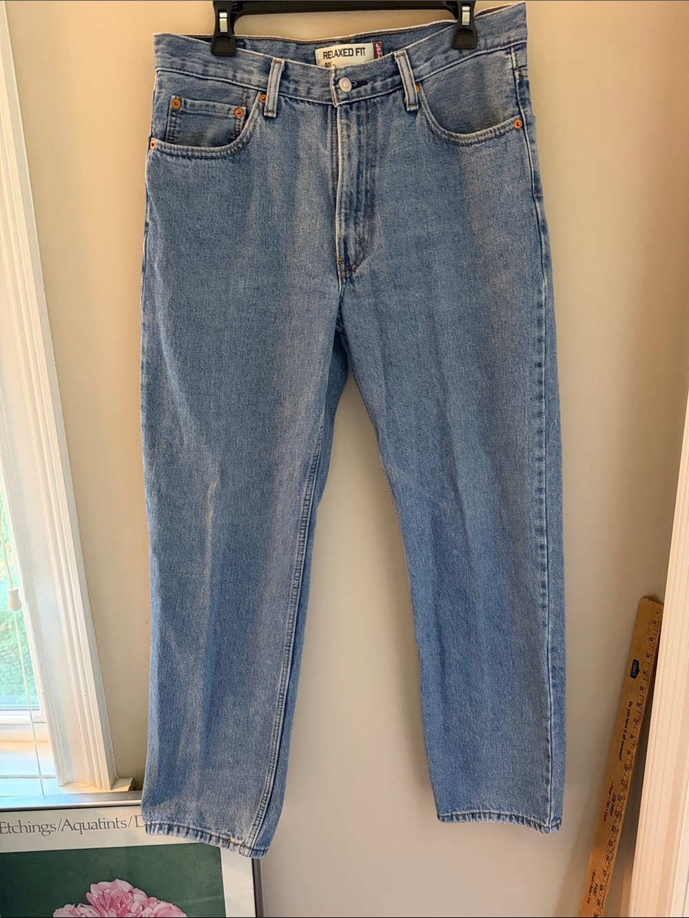 Levi's 550 Relaxed Fit Light Blue Men's Jeans 35W 32L